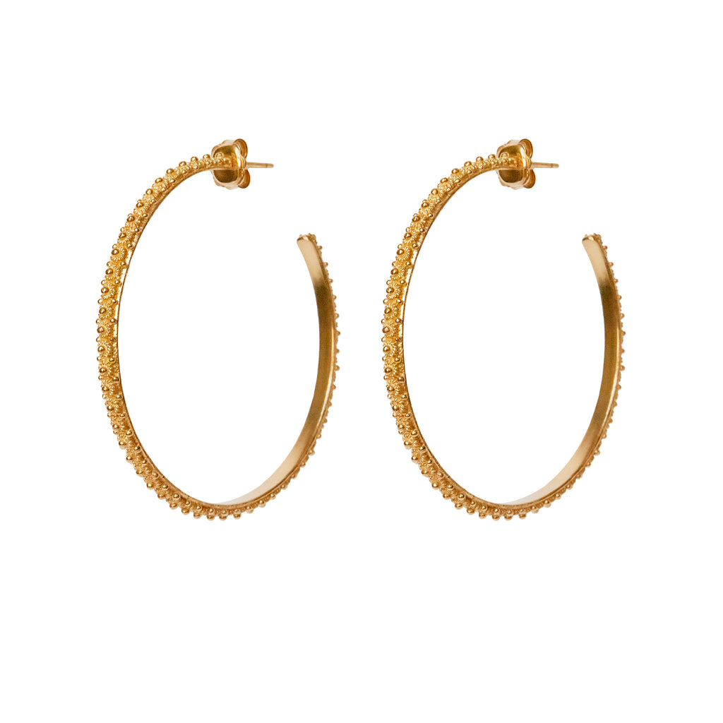 Gold-plated earrings (silver 925/1000) - Filigree | MEA AYAYA