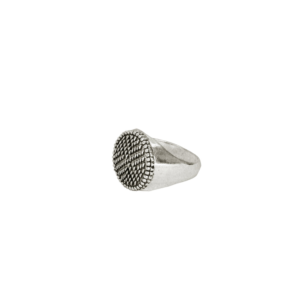 Ring ANNA - Filigree - Burnished silver | MEA AYAYA