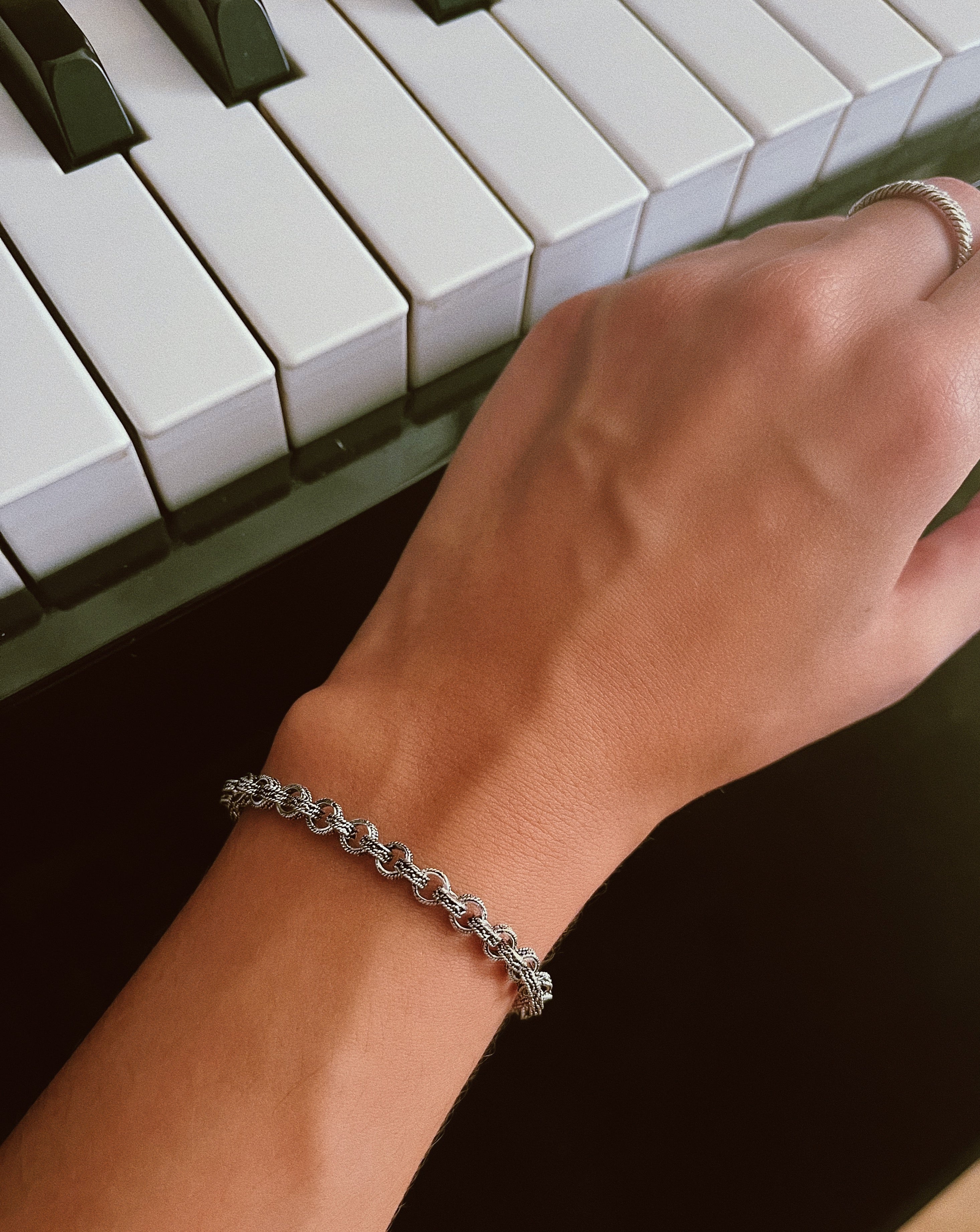 Bracelet ISILDA - Filigrane - Argent bruni  | MEA AYAYA