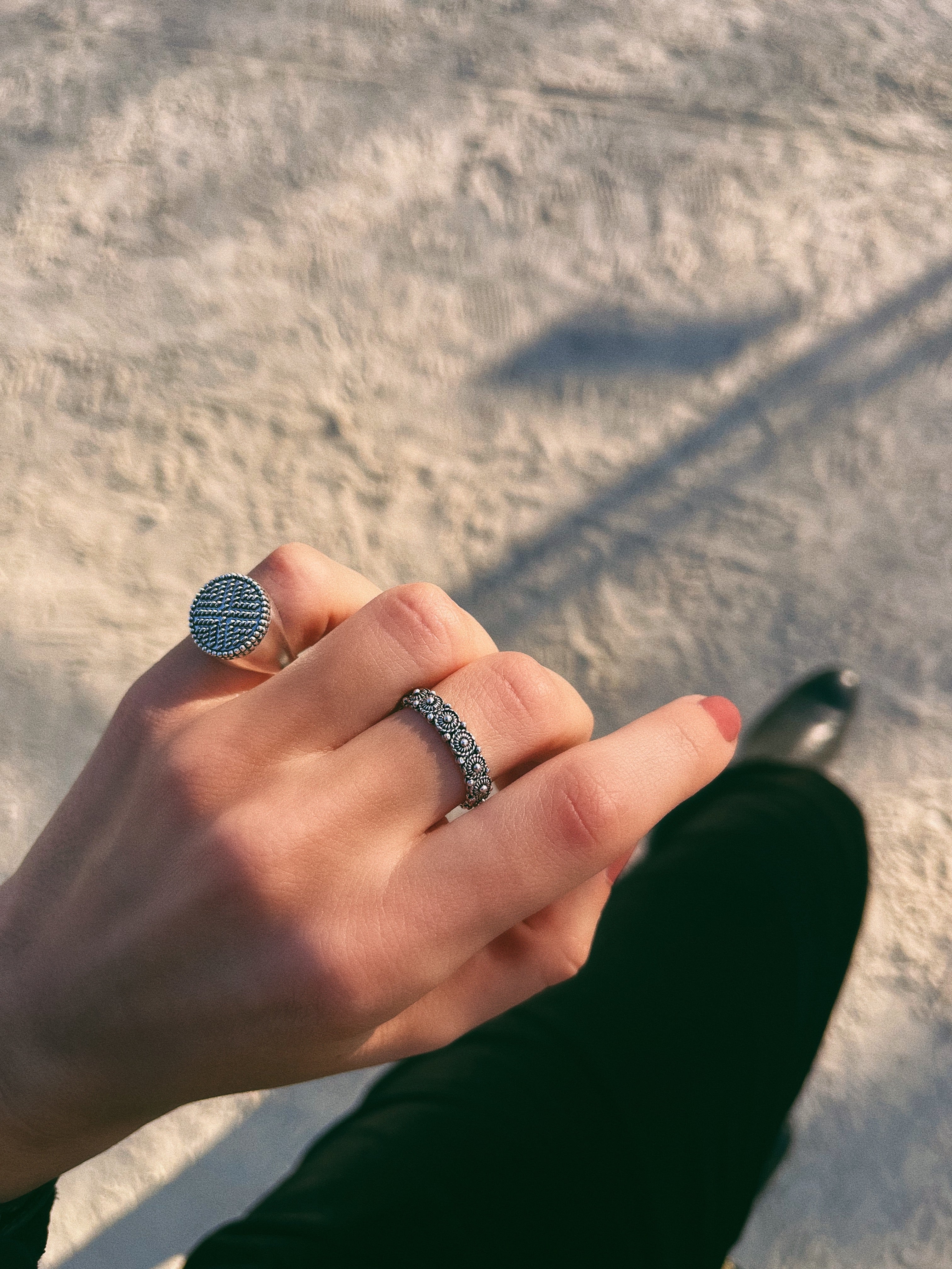 Ring ANNA - Filigree - Burnished silver | MEA AYAYA