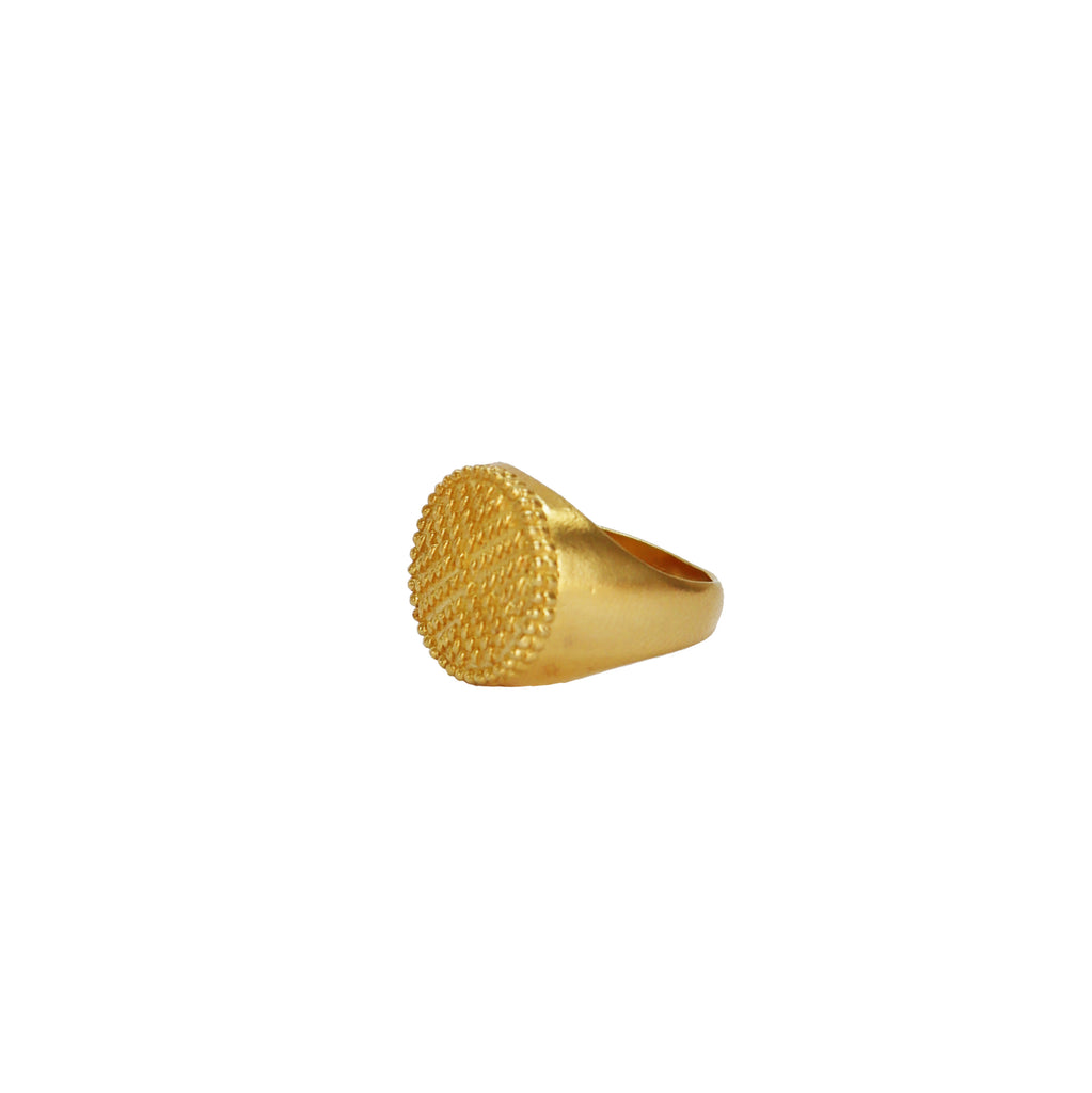 Ring ANNA - Filigree - Gold-plated silver | MEA AYAYA