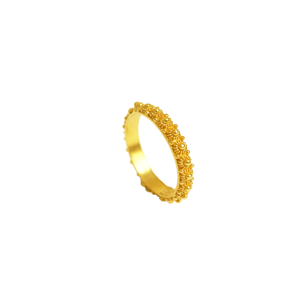 MAME Ring - Filigree - Gold-plated silver | MEA AYAYA