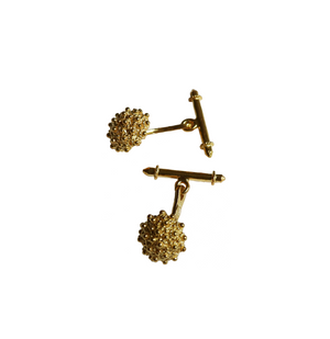 Cufflink NONNO- Filigree - Gold-plated silver | MEA AYAYA