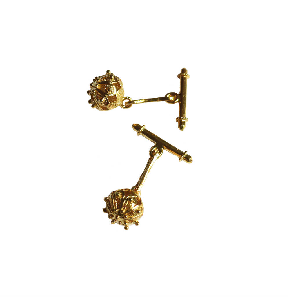 Cufflink PAPY- Watermark - Gold-plated silver | MEA AYAYA