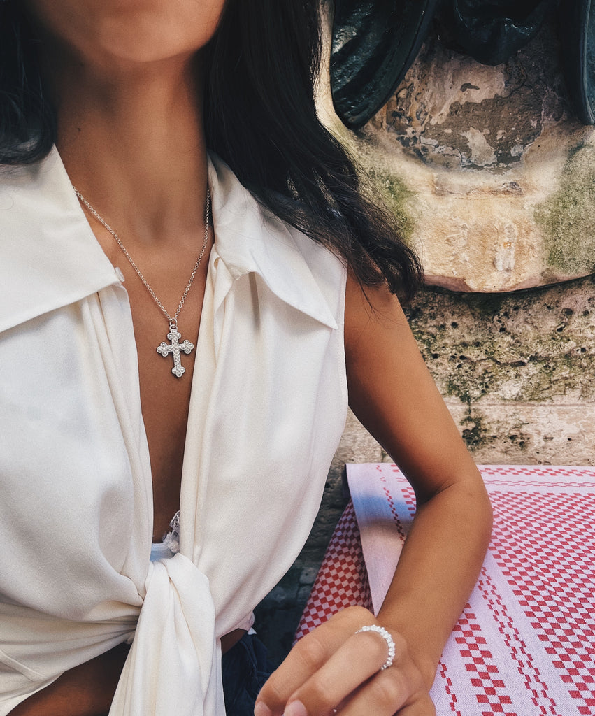 NINNA Pendant - Filigree - Bleached silver 925/1000 | MEA AYAYA