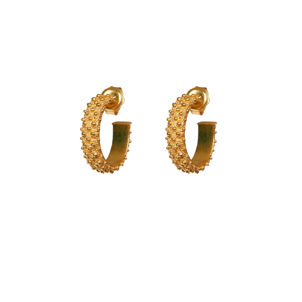 BABA+ earrings in filigree - Gold-plated silver | MEA AYAYA