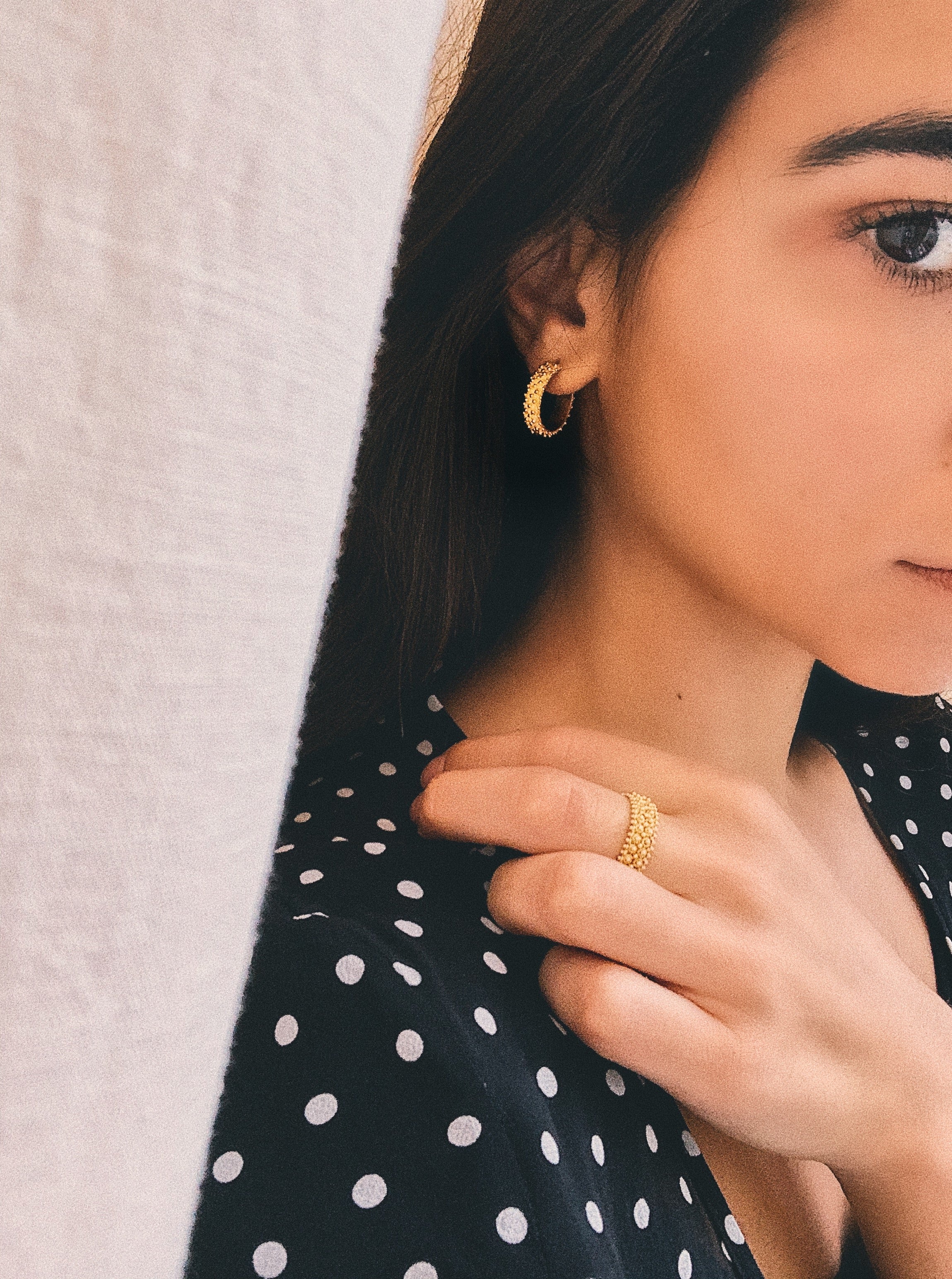 BABA+ earrings in filigree - Gold-plated silver | MEA AYAYA