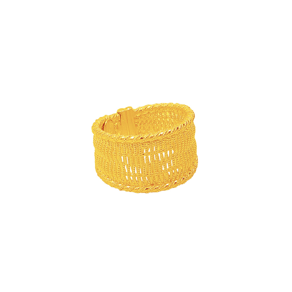 FIFINE Ring - Filigree - Gold-plated silver | MEA AYAYA