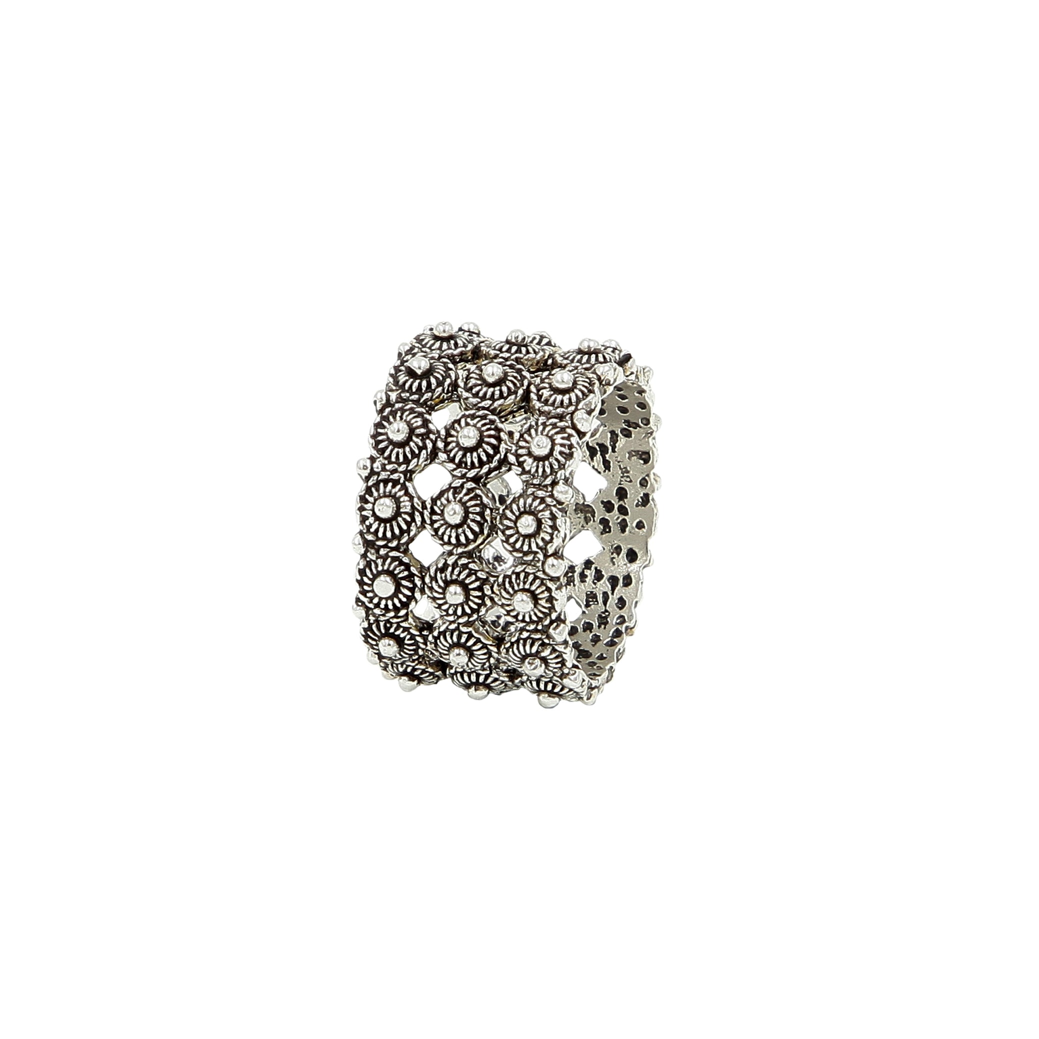 GROSSMUTTI ring - Filigree - Burnished silver 925/1000 | MEA AYAYA                                