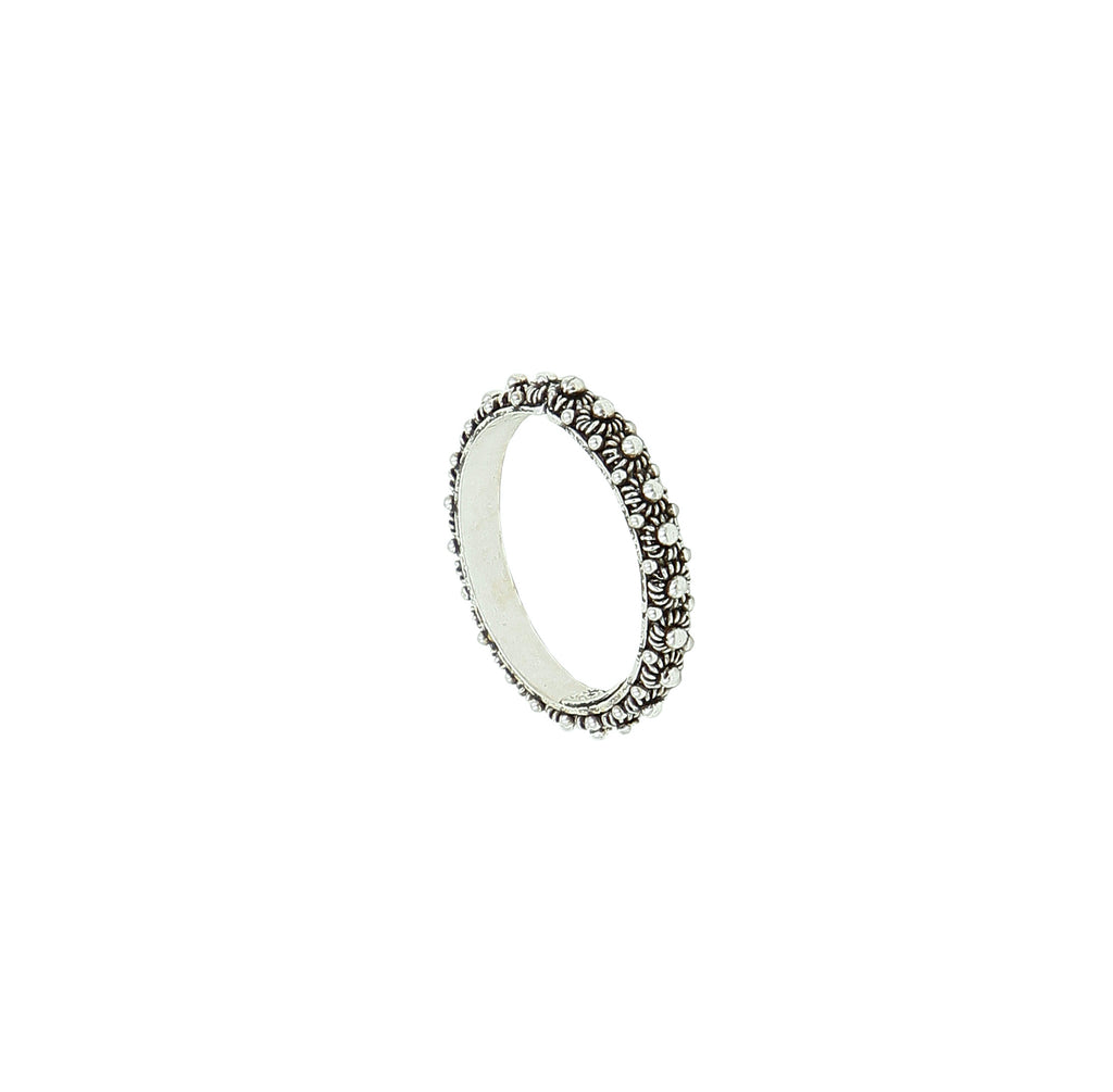 MAMÉ ring - Filigree - Burnished silver 925/1000 | MEA AYAYA                                