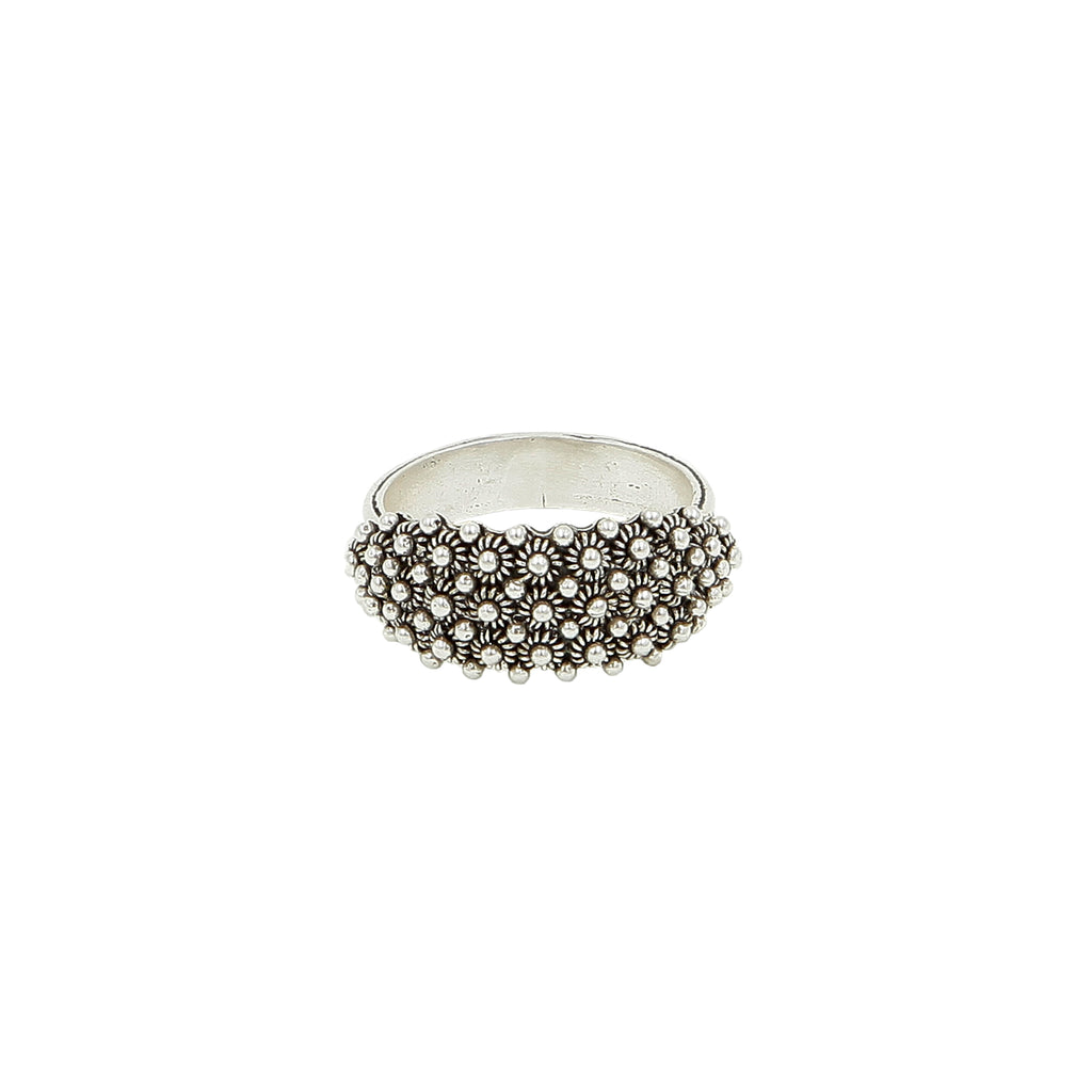 MAMITÉOU ring - Filigree - Burnished silver 925/1000 | MEA AYAYA                                