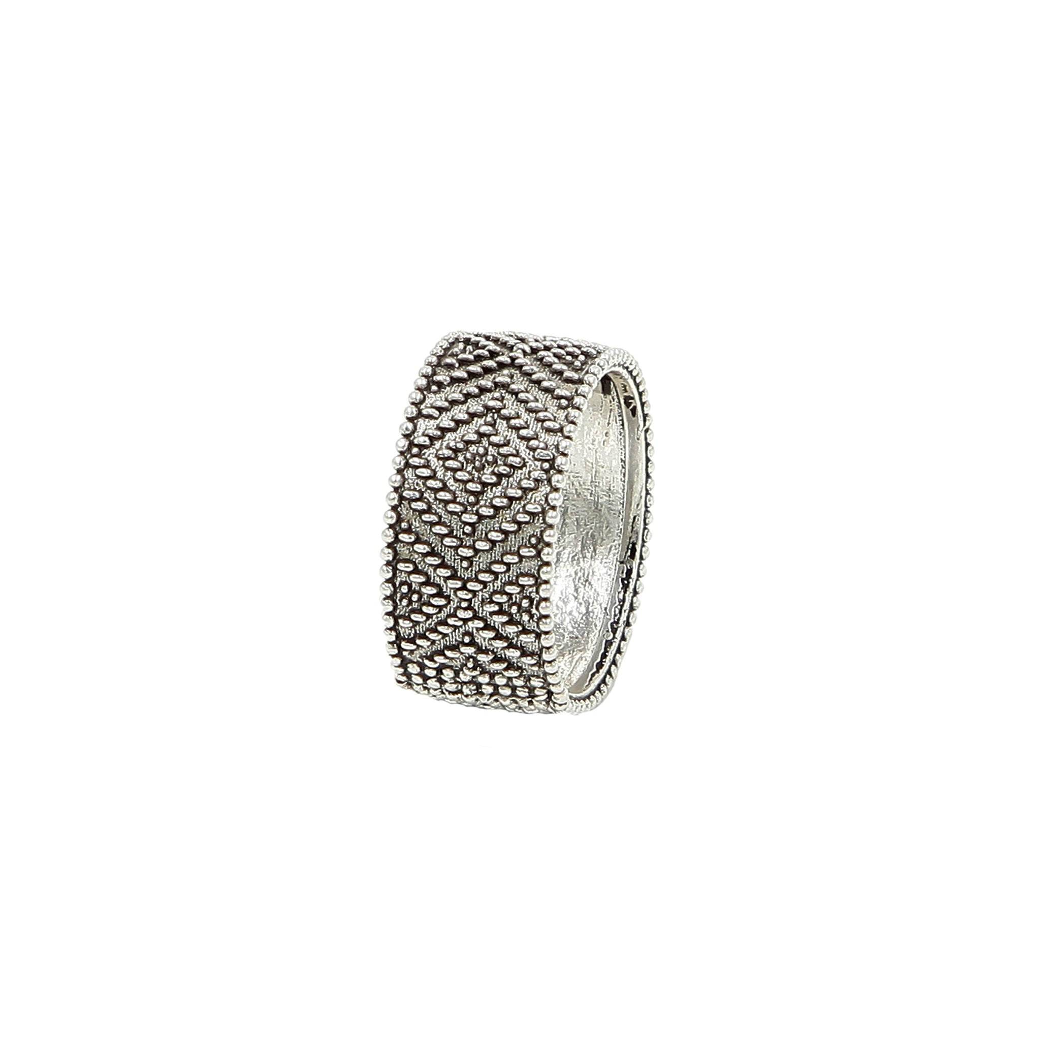 MAMY ring - Filigree - Burnished silver 925/1000 | MEA AYAYA                                