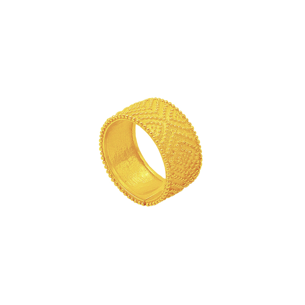Ring MAMY - Filigree - Gold-plated silver | MEA AYAYA