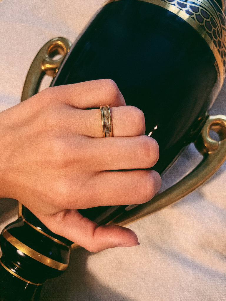 BADETTE Ring - Filigree - Gold-plated silver | MEA AYAYA