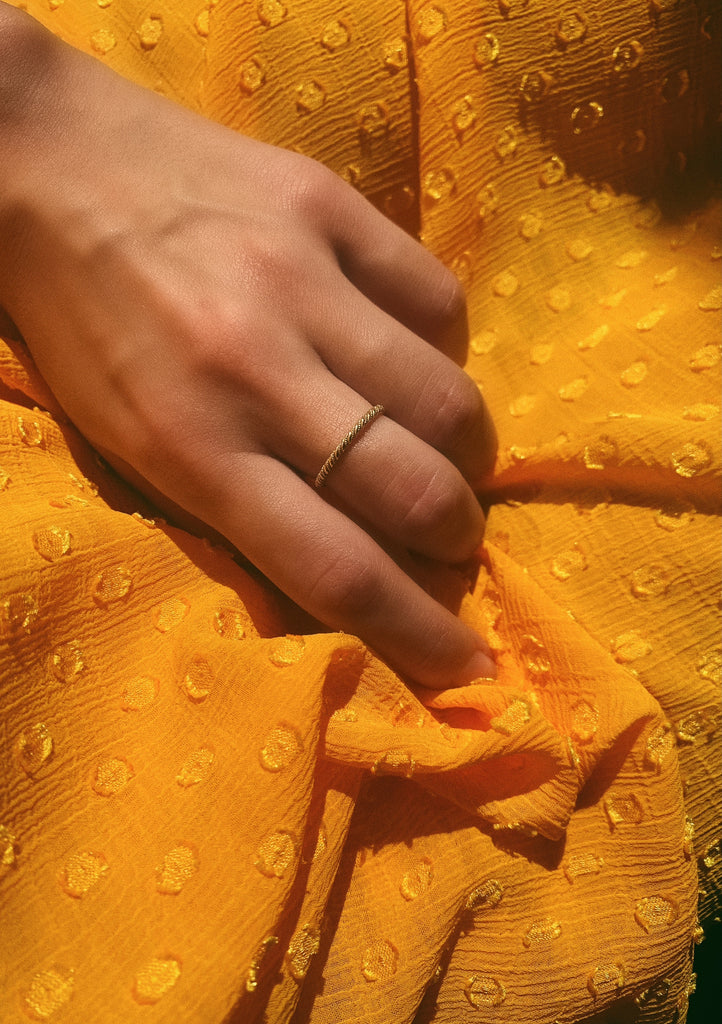 PIUMA Ring - Filigree - Gold-plated silver | MEA AYAYA