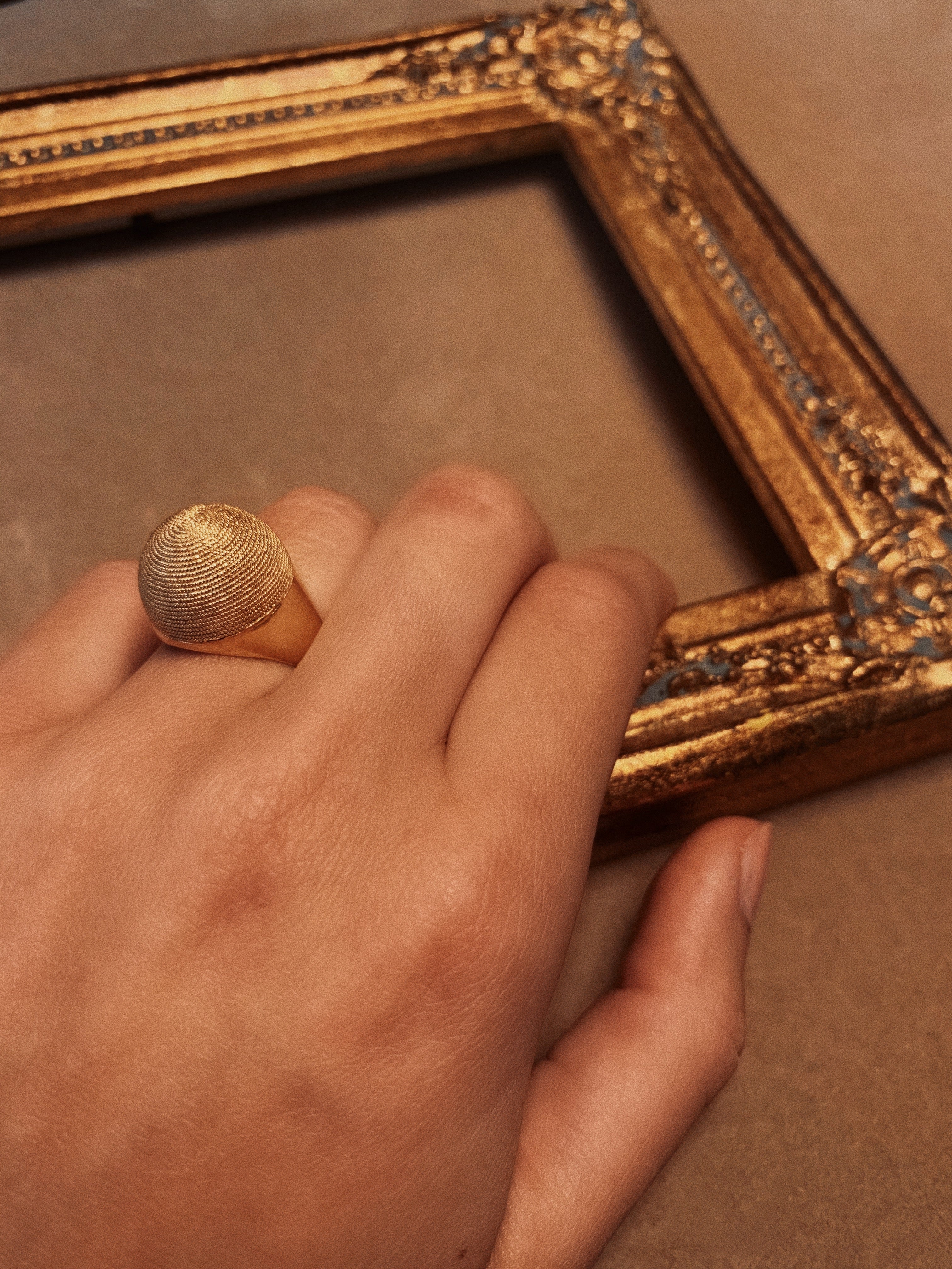 Ring GRAND-MAMAN - Filigree - Gold-plated silver | MEA AYAYA