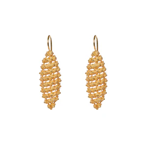 Earrings JEANETTE - Filigree - Gold-plated silver | MEA AYAYA