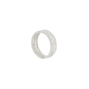 MEA AYAYA - FILIGREE RING - BLEACHED SILVER MAÏ