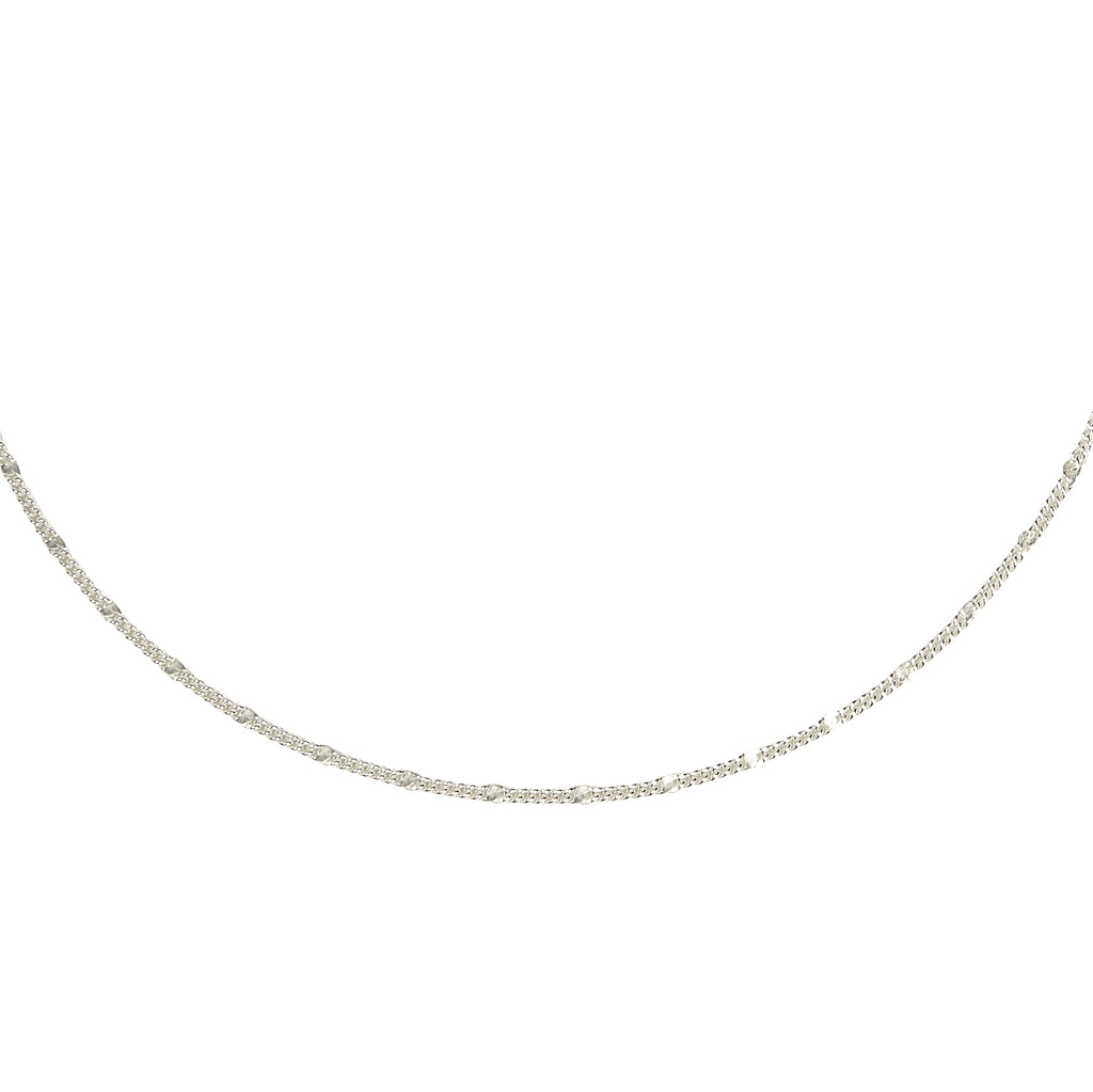 Chain MAMIE NICOLE - Filigree - Bleached silver 925/1000 | MEA AYAYA