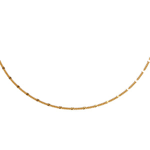 Chain MAMIE NICOLE - Filigree - Silver 925/1000 gold plated | MEA AYAYA