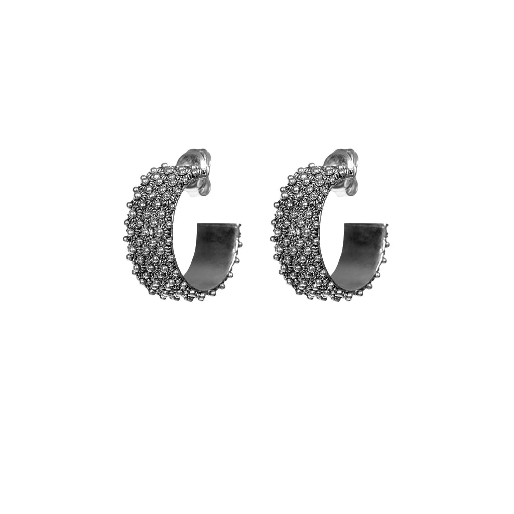 Earrings MAMIGIO - Filigree - Burnished silver | Silver MEA AYAYA