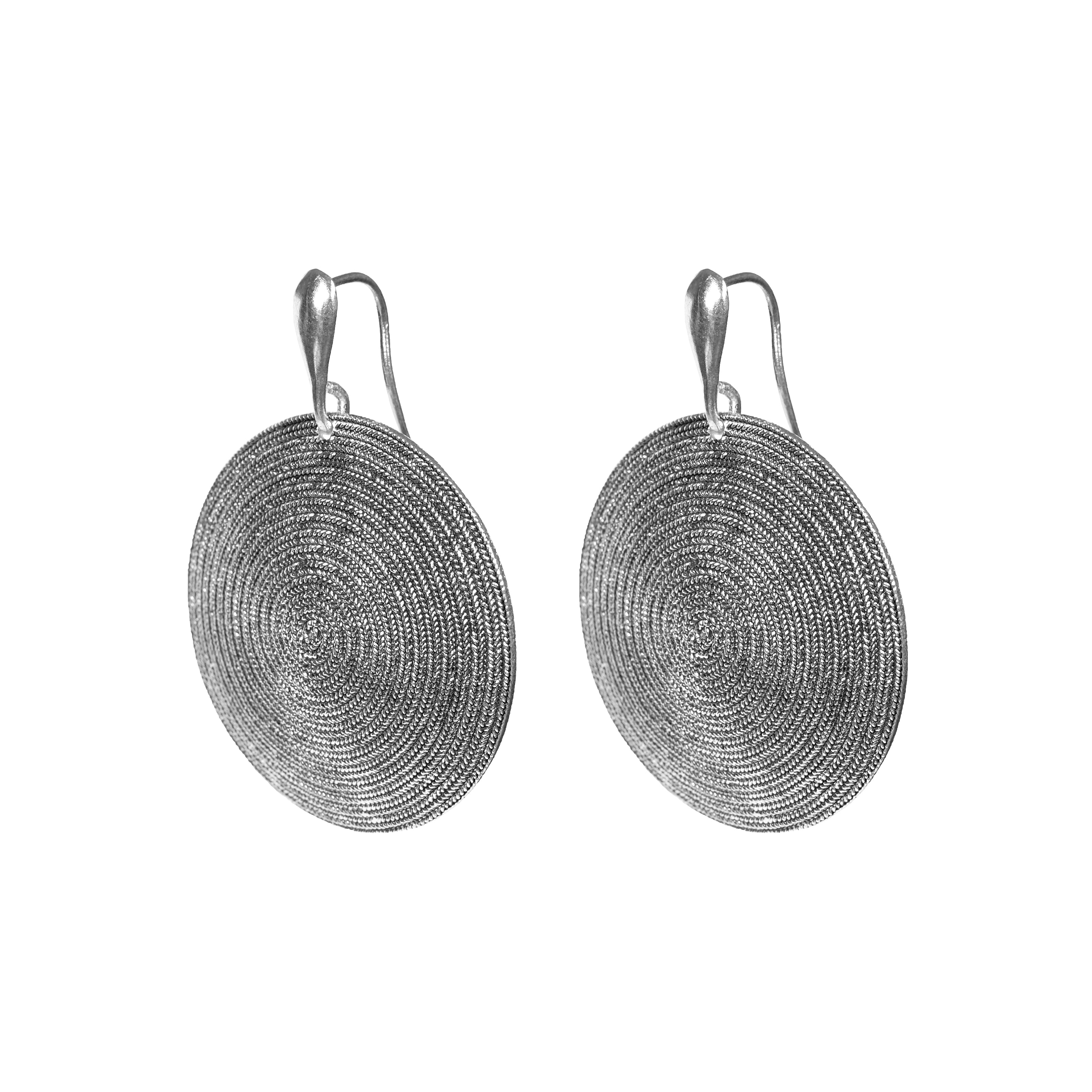 Earrings MAMISOL - Watermark - Burnished silver | Silver MEA AYAYA 