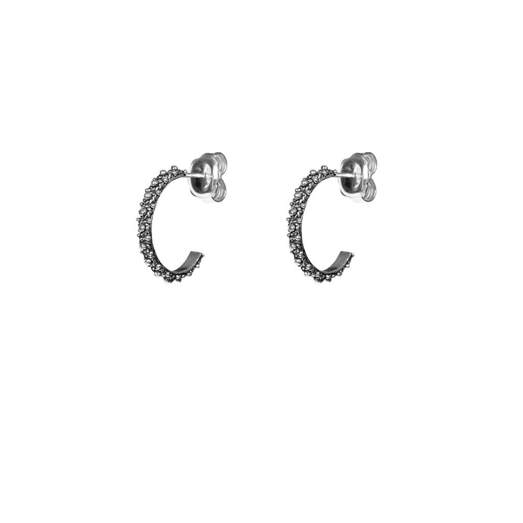 MIMI Earrings - Watermark - Burnished silver | Silver MEA AYAYA