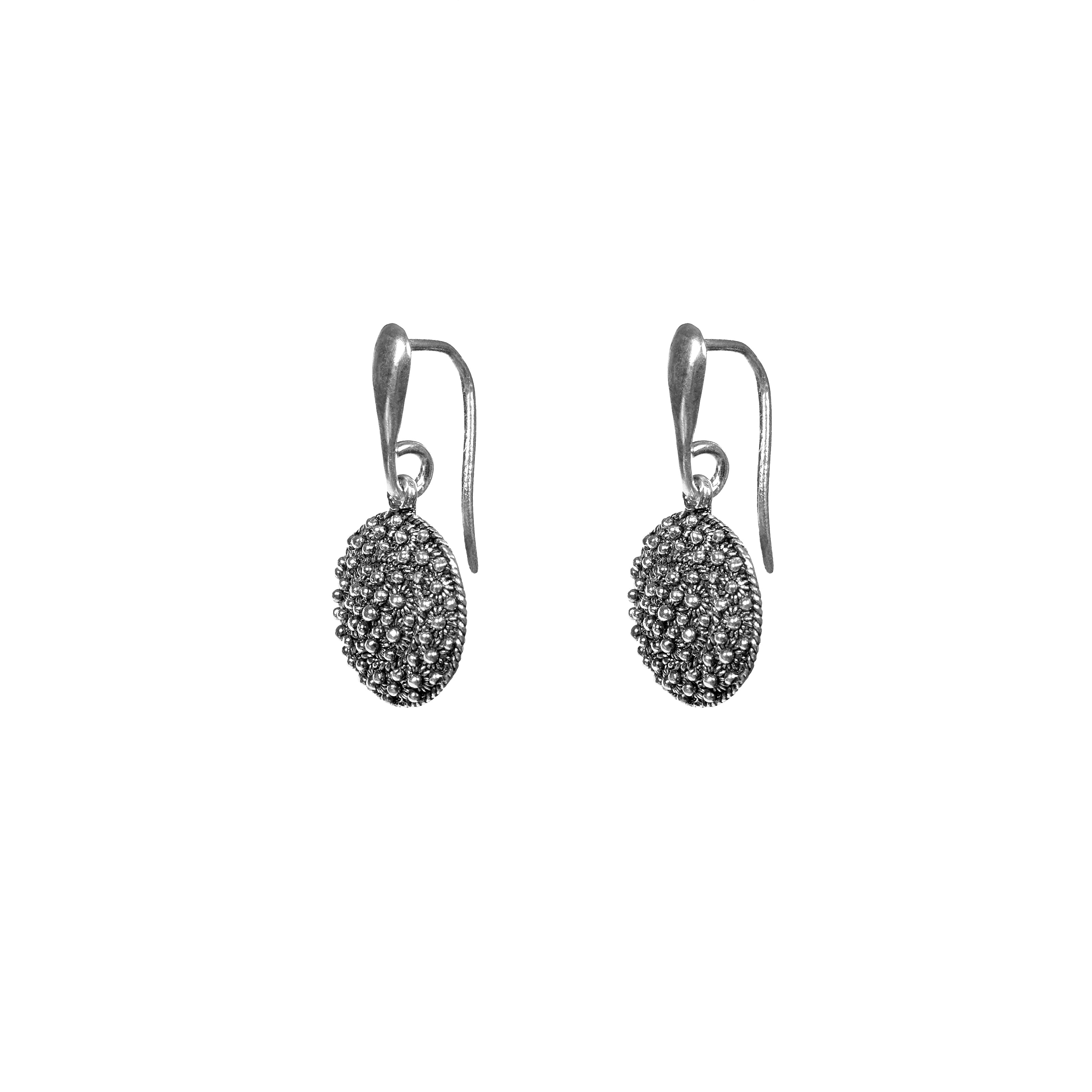 Earrings SKIN - Filigree - Burnished silver | Silver MEA AYAYA