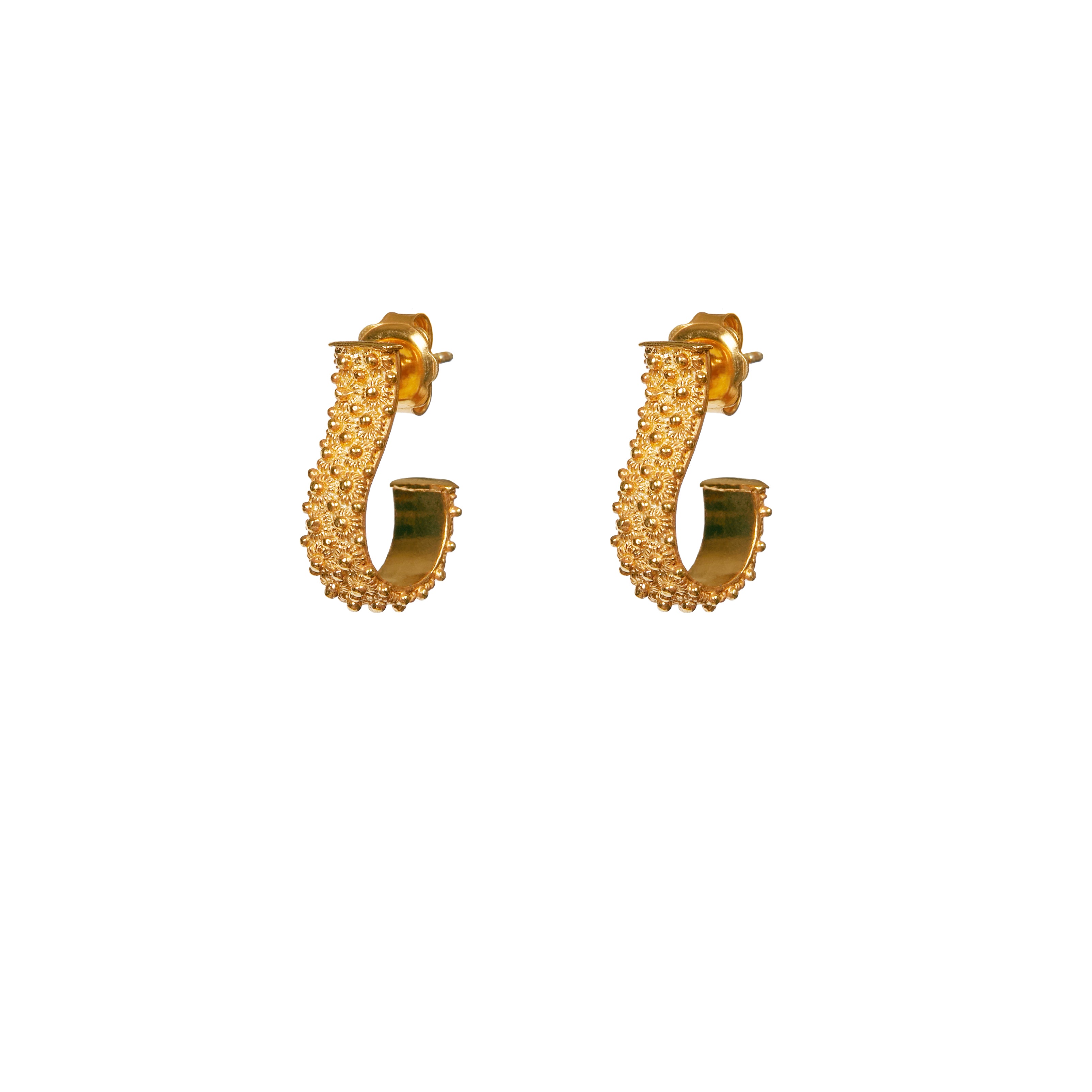 Earrings NANOU - Filigree - Gold-plated silver | MEA AYAYA
