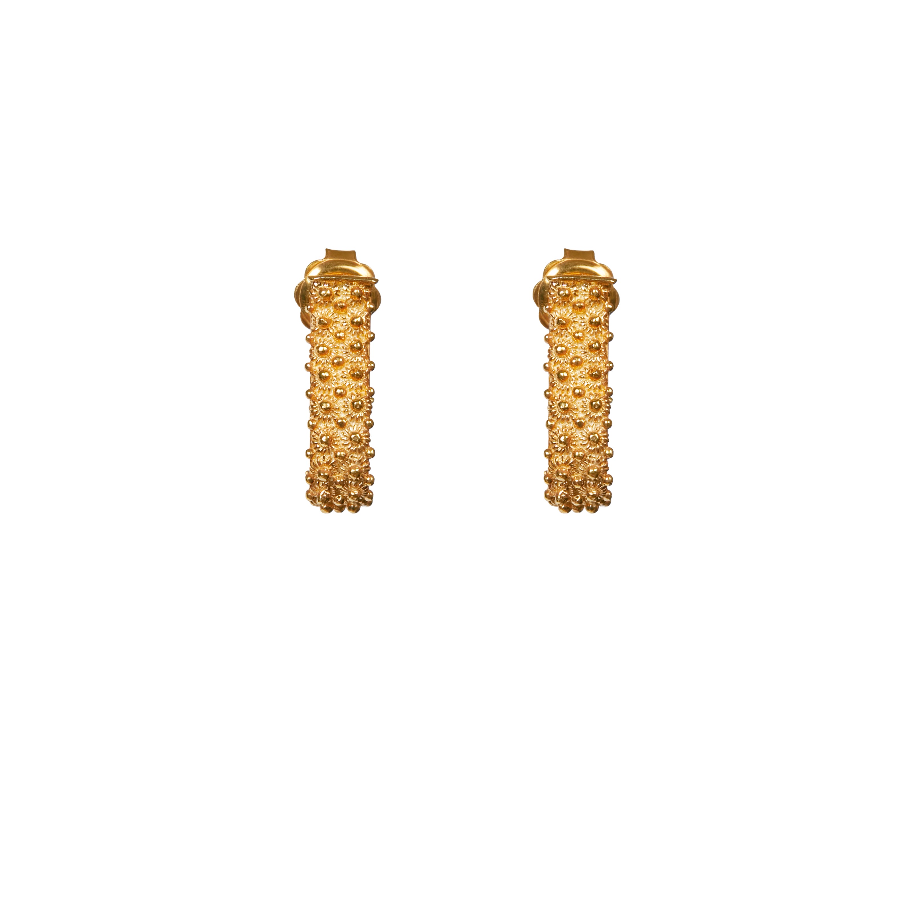 Earrings NANOU - Filigree - Gold-plated silver | MEA AYAYA
