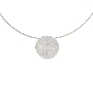 Pendant NONÍ - Filigree - Bleached silver 925/1000 | MEA AYAYA