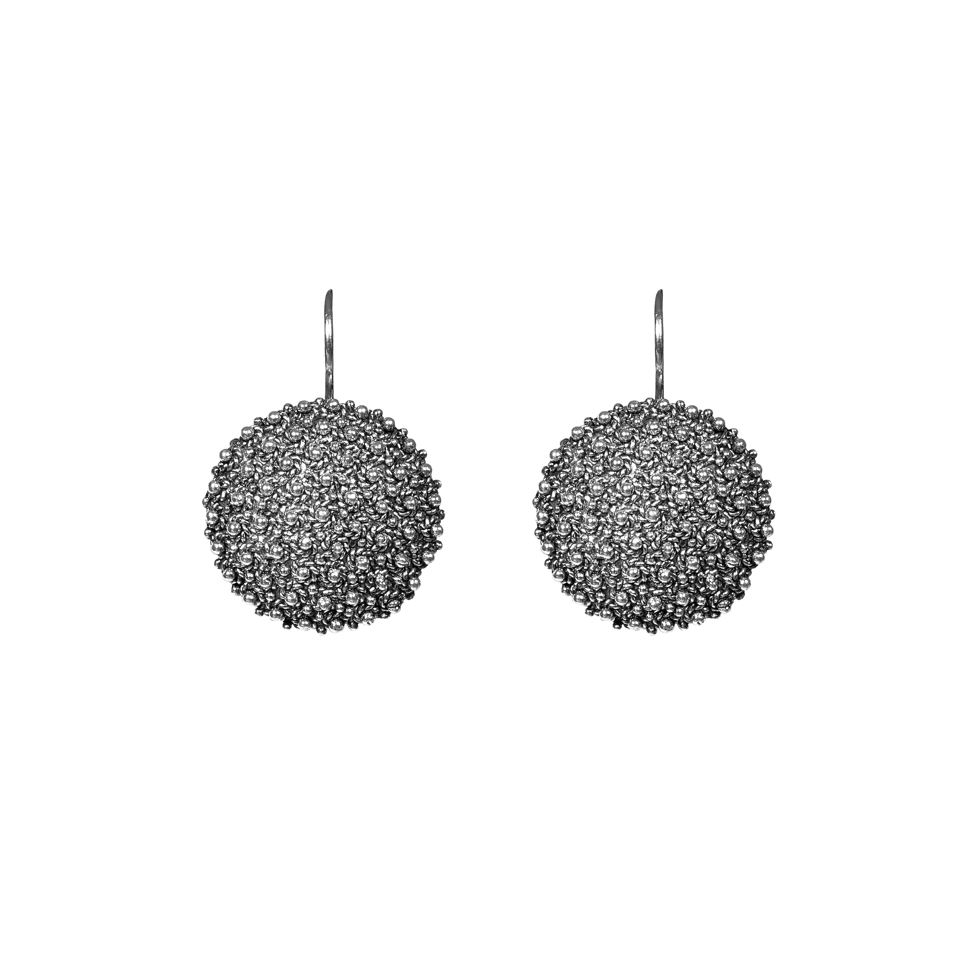 Earrings NONNA PINA - Filigree - Burnished silver | Silver MEA AYAYA