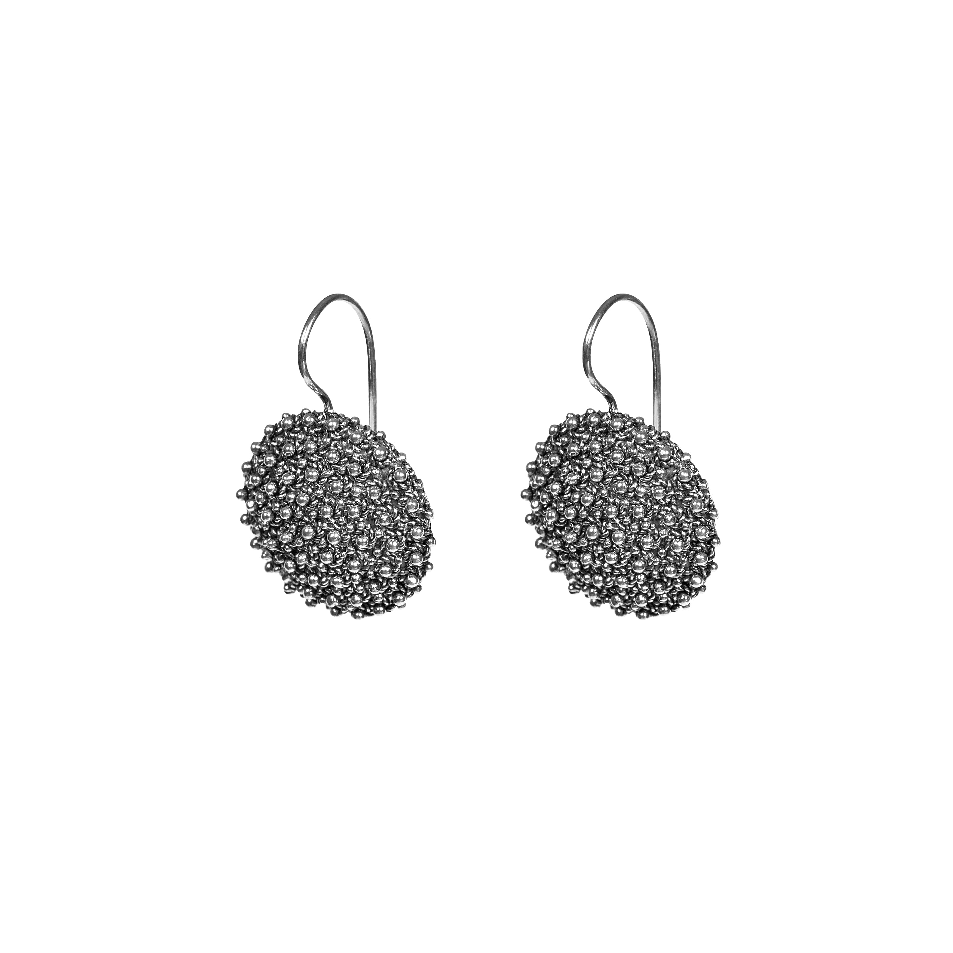 Earrings NONNA PINA - Filigree - Burnished silver | Silver MEA AYAYA