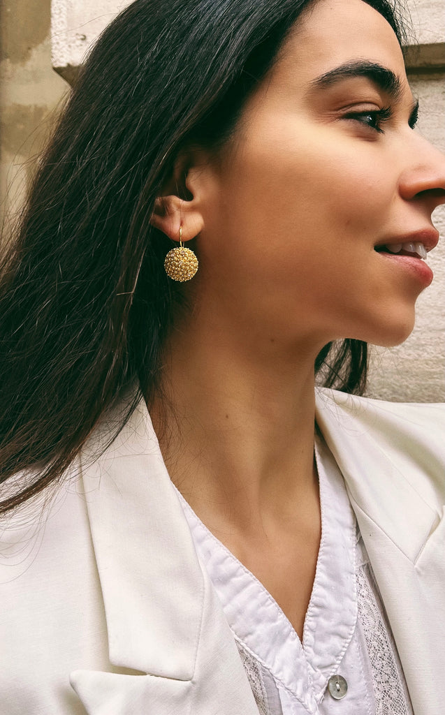 Earrings NONNA PINA+ diamanti - Filigree - 18K Gold | MEA AYAYA