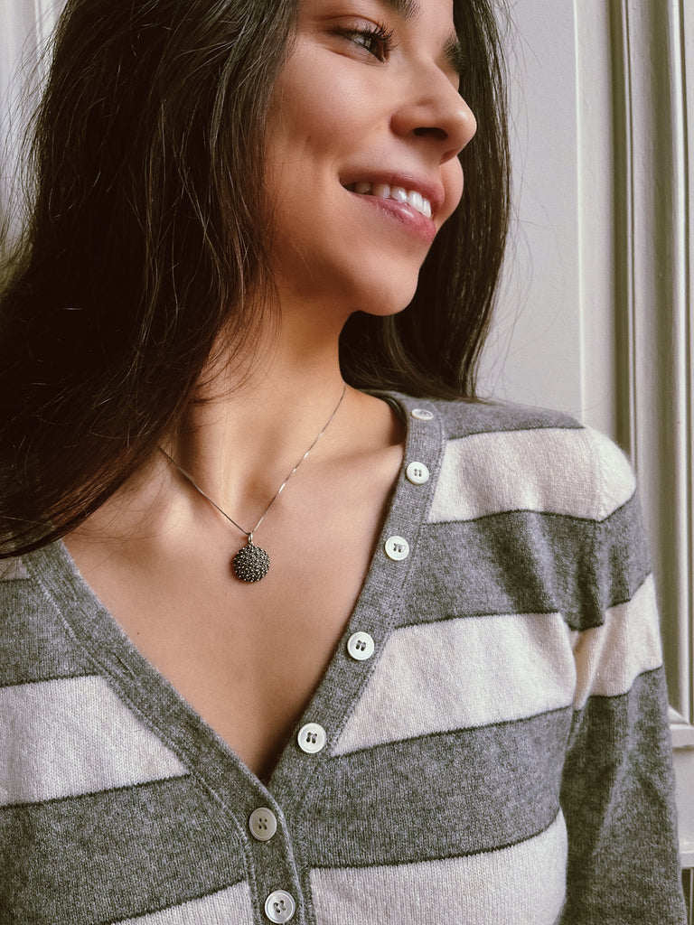 Pendant MAMIE MONIQUE - Filigree - Burnished silver 925/1000 MEA AYAYA