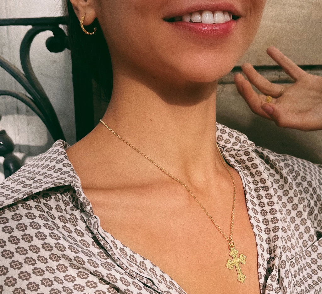 Earrings MIMI - Filigree - Gold-plated silver | MEA AYAYA