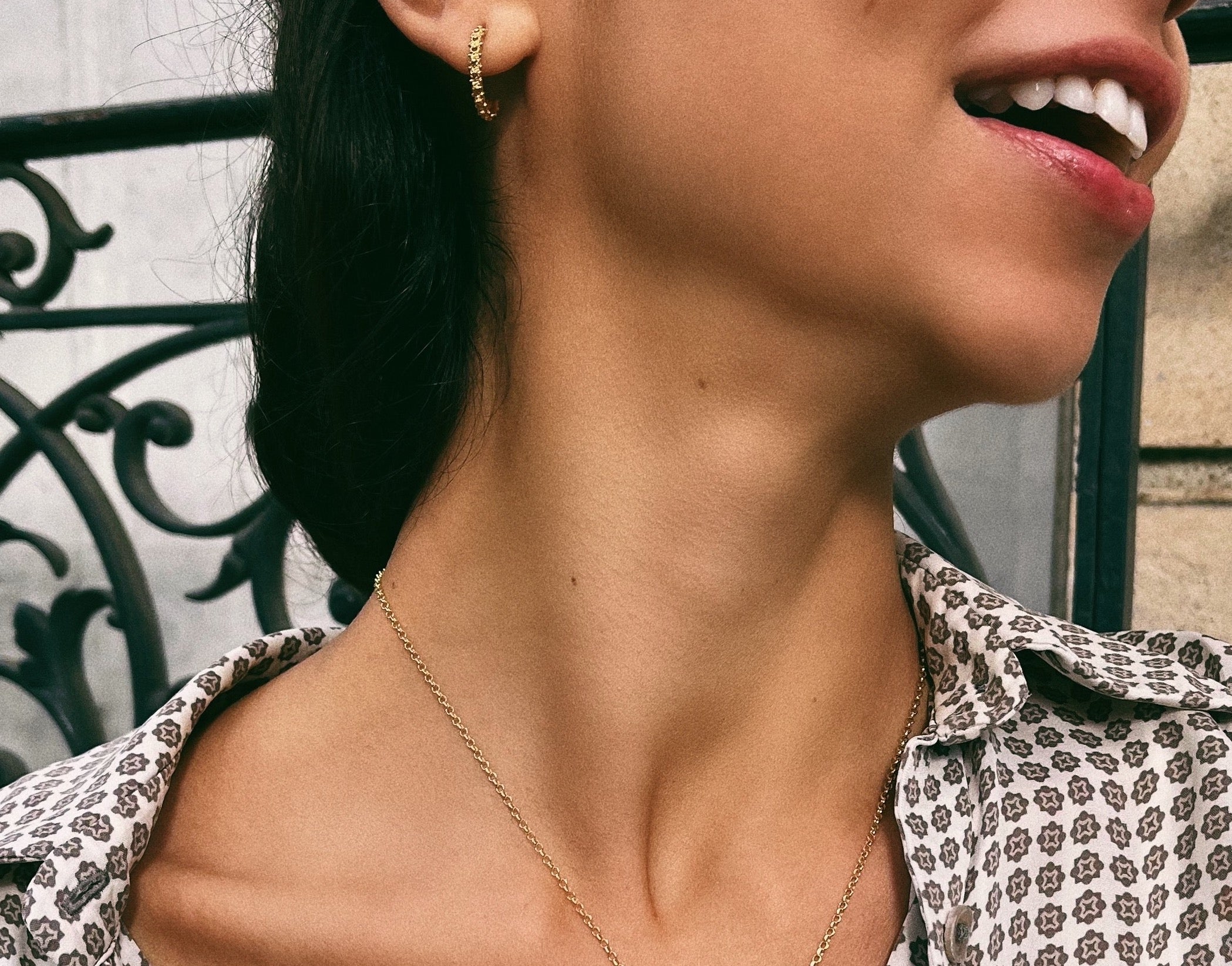 Earrings MIMI - Filigree - Gold-plated silver | MEA AYAYA