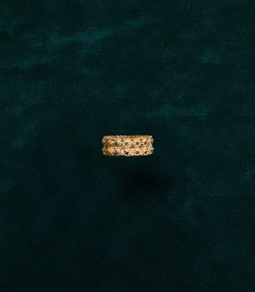 Bague MAMAUDE - Argent plaqué or - Filigrane - MEA AYAYA