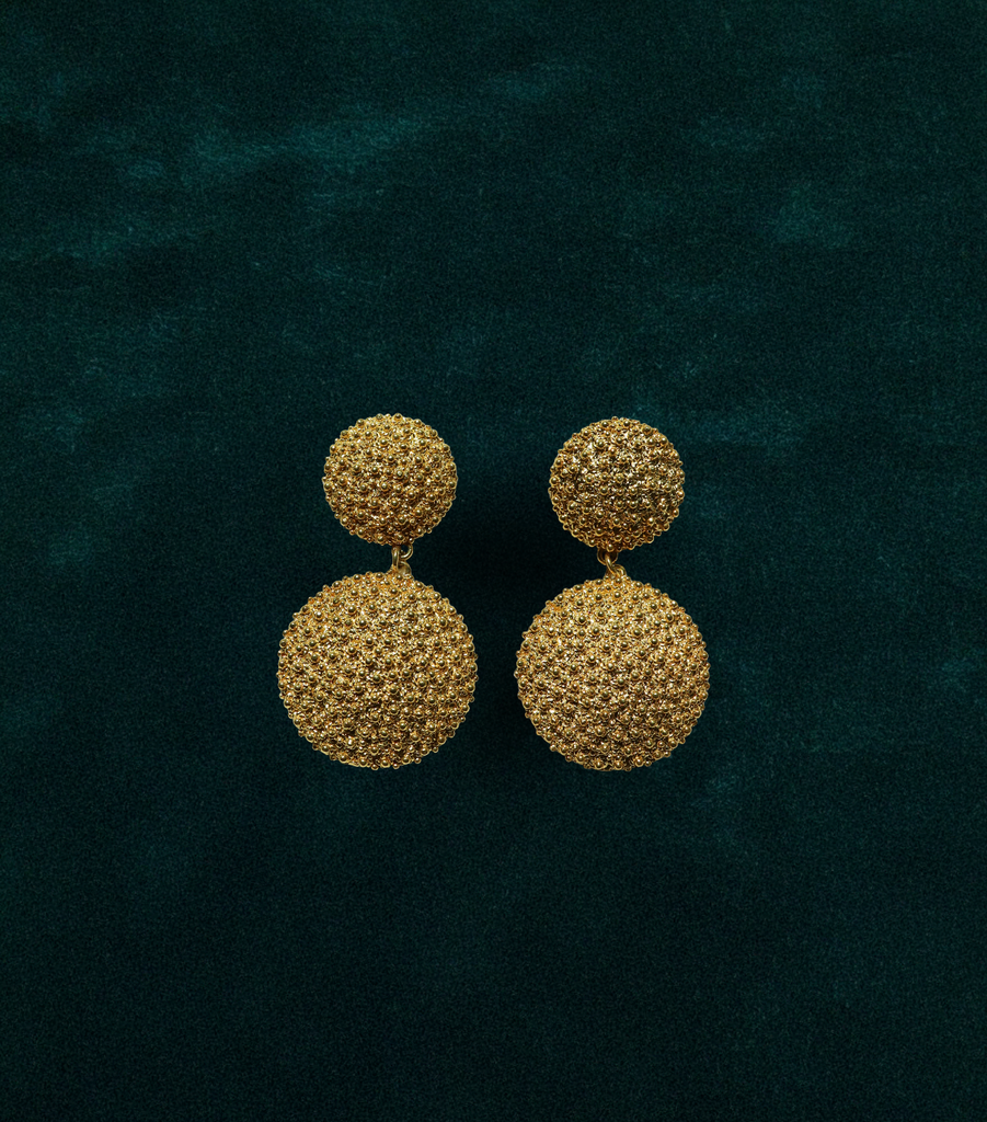 Boucles d’oreilles en argent doré (925/1000) - Filigrane | MEA AYAYA