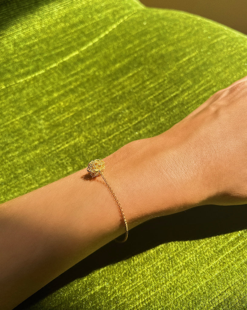 Bracelet GRIM'S - Filigrane - Argent plaqué or | MEA AYAYA