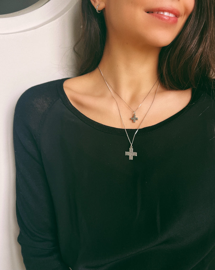 Pendentif GISÈLE - Filigrane - Argent bruni 925/1000 | MEA AYAYA