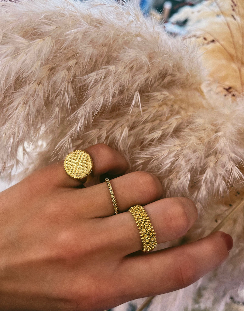 Bague ANNA - Filigrane - Argent plaqué or | MEA AYAYA
