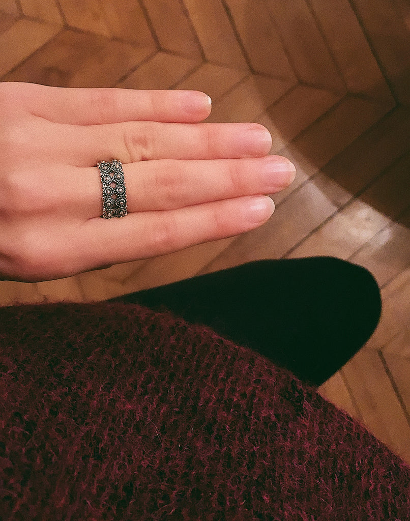 Bague COLETTE - Filigrane - Argent bruni 925/1000 | MEA AYAYA