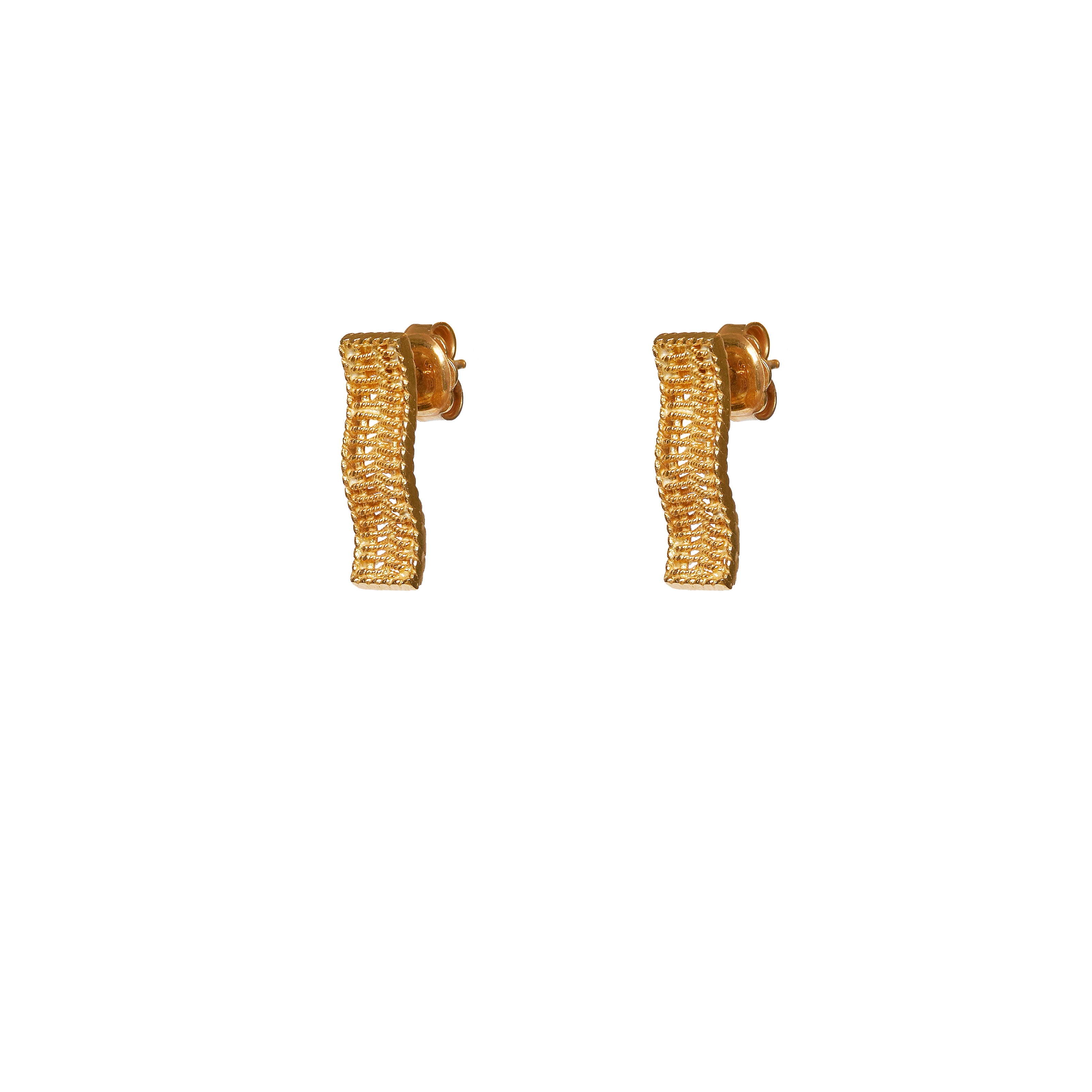 Boucles d’oreilles GRANDMA - Filigrane - Argent plaqué or | MEA AYAYA