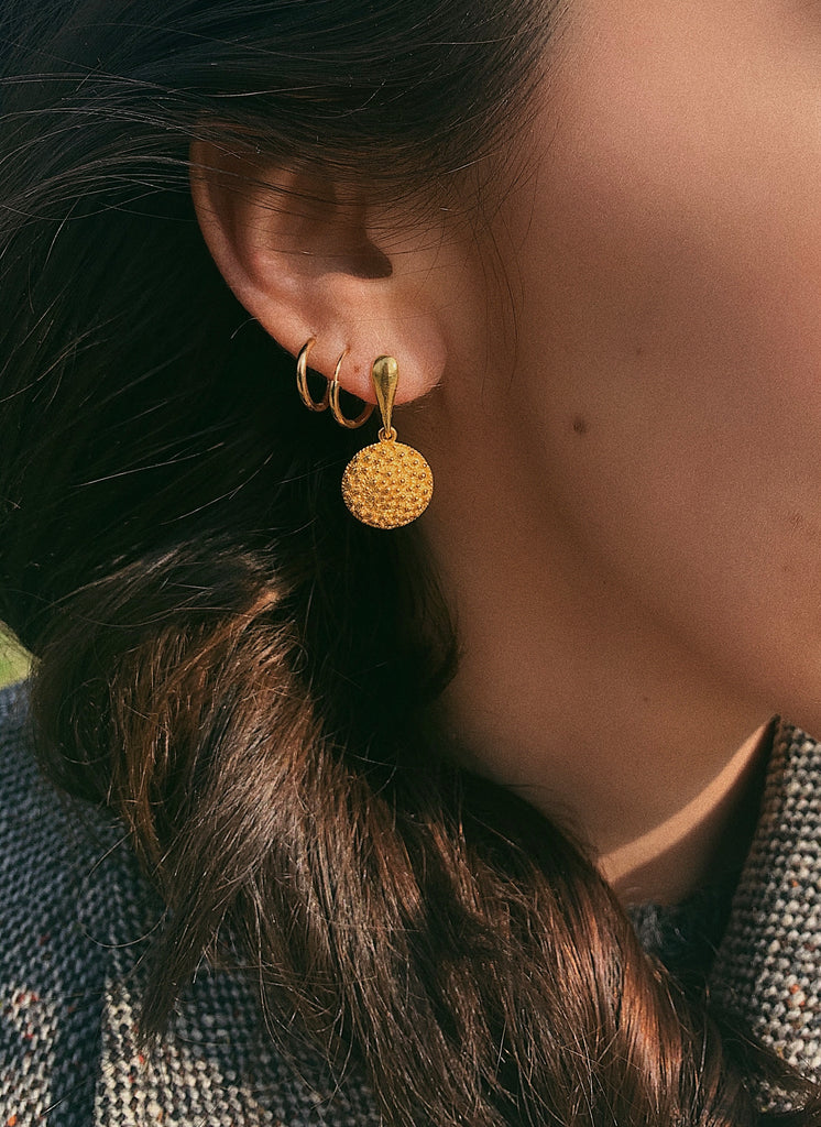 Boucles d’oreilles MOUNETTE - Filigrane - Argent plaqué or | MEA AYAYA