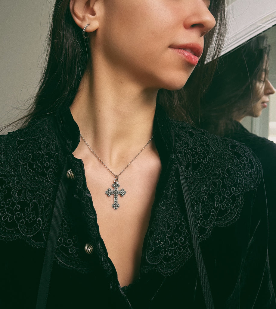 Pendentif NINNA - Filigrane - Argent bruni 925/1000 | MEA AYAYA