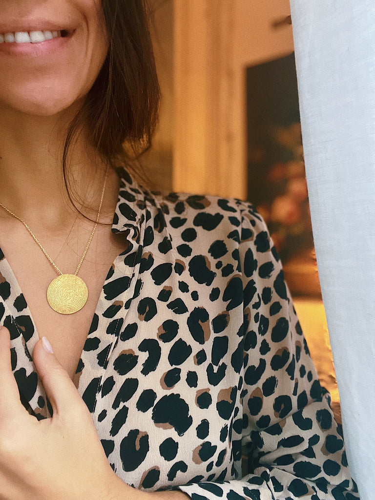 Pendentif NONÍ - Filigrane - Argent 925/1000 plaqué or | MEA AYAYA