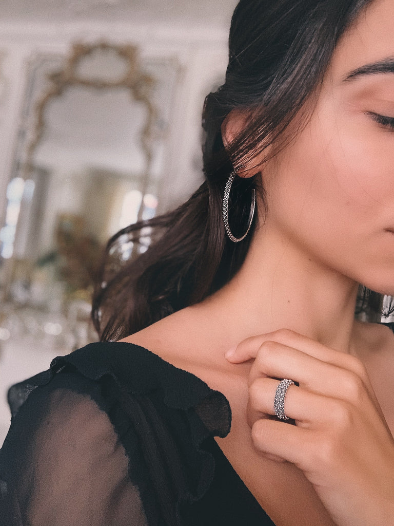 Bague MAMICHOU - Filigrane - Argent bruni 925/1000 | MEA AYAYA