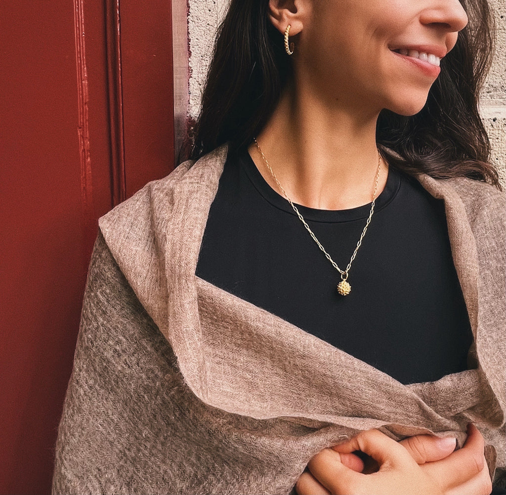 Pendentif SIMONNE - Filigrane - Argent 925/1000 plaqué or | MEA AYAYA